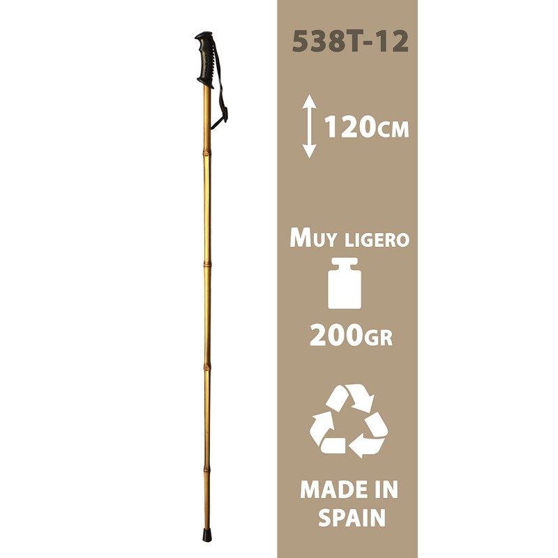 Mountain Rope Trekking Bamboo Cane Very Light (538T) (120 cm)