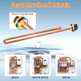 Kscjdg HE 90240 Tankless Water Heating Element for Ecosmart Eco 18 24 27 36 Water Heate