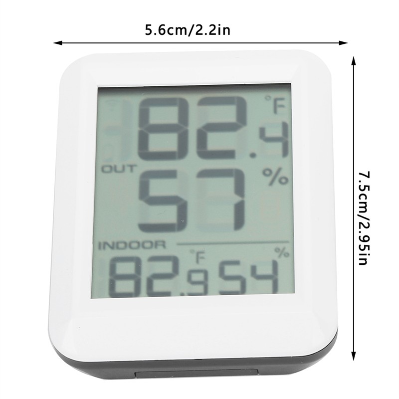 Wireless Digital Hygrometer Thermometer Indoor Outdoor Portable Electronic Temperature Humidity