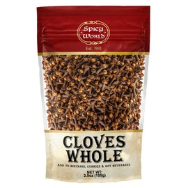Whole Cloves 3.5 Oz Bag - Great for Foods, Tea, Pomander Balls, and even Potpourri - by Spicy World