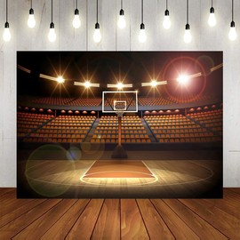 Basketball Backdrop Basketball Photo Theme Party Decoration for Birthday Boys Ball Sports Background for Fans Banner Kids Newborn Baby Video Studio Props 8x6ft