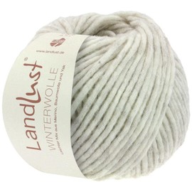 LANA GROSSA Landlust Winter Wool, Soffilo with Yak Fibres, Hand Knitting Yarn Made of 50% Virgin Wool (Merino), 35% Cotton and 15% Yak, 50 g Wool for Knitting and Crocheting, 70 m Yarn