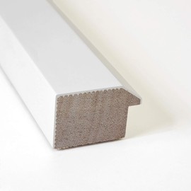 Natural Cork Board (32.00 x 24.00 in.), Blanco White Wood Frame - Bulletin Board, Organization Board, Pin Board - Medium