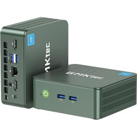 GMKtec Mini PC Intel N150 (Up to 3.60GHz) Intel i226-V 2.5Gbps RJ45 Desktop Computers 16GB DDR4 256GB PCIe M.2 NVMe SSD 4K Dual HDMI/USB3.2/WiFi 6 BT5.2 for Office, Business Nucbox G3 Plus