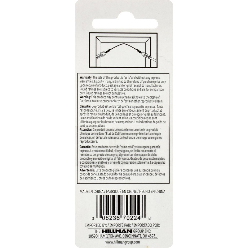 The Hillman Group 122318 D-Ring Hangers, Large