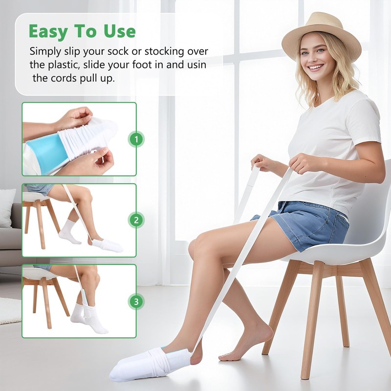 Fanwer Sock Aid Kit -Sock Aide Device for Seniors with