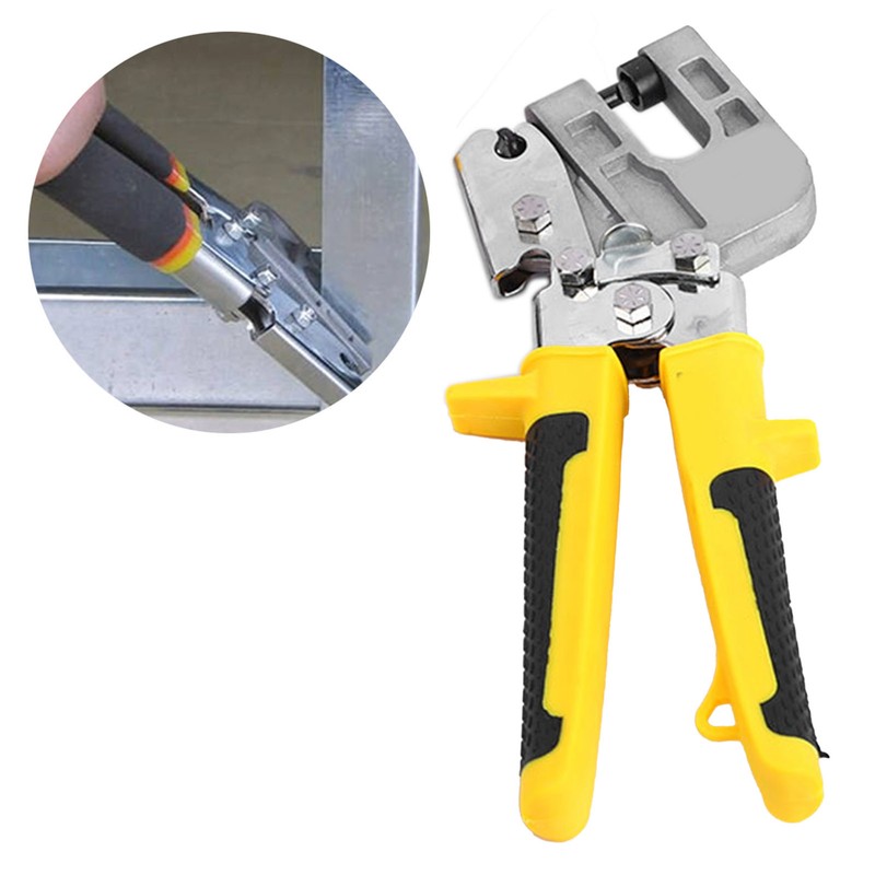 Keel Pliers Forceps Steel Ceiling Riveting Clamp Stud Crimper Woodworking
