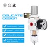 NANPU 1/4" NPT Compressed Air Filter Regulator Combo Piggyback, 5