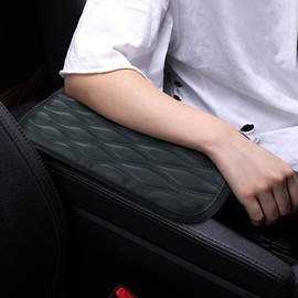 SUHU Auto Center Console Cover Pad Universal Fit for SUV/ Truck/ Car, Waterproof Car Armrest Seat Box Cover, Leather Auto Armrest Cover1