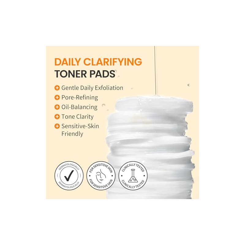 Vitamin C Toner Pads for Oily Skin - Hydrating &