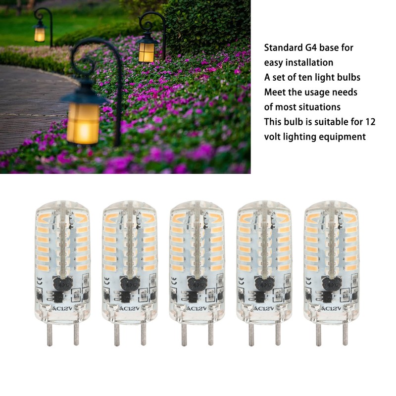 10Pcs G4 LED Bulb Bi Pin Landscape Light Bulb Replacement