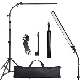 GSKAIWEN Photography Studio LED Lighting Kit with Light Stand Bag Soft Tube for Beauty, Eyebrow, Tattoo, Makeup, Dentistry, Eyelash, Portrait, Product Photography Fill Light