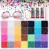 32000 Pcs Rhinestones Bedazzling Kit, 3mm Flatback Resin Gems for