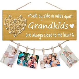 Christmas Gifts for Grandma Grandpa from Granddaughter Grandson - Grandkids Picture Frame for Grandmother Grandfather Grandparent for Mothers Day Fathers Day Grandparents Day Birthday Thanksgiving