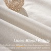 Topfinel Linen Blackout Curtains 96 Inch Long, Boho Farmhouse Ivory