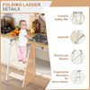 Elevon Step Stool, Metal Two Step Ladder Step Stool with
