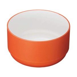 tak Kids Dish Bowl, Standard M, Kids Bowl, Orange, 4.9 x 4.9 x 2.2 inches (10 x 10 x 5.5 cm), JTN-0121-OR