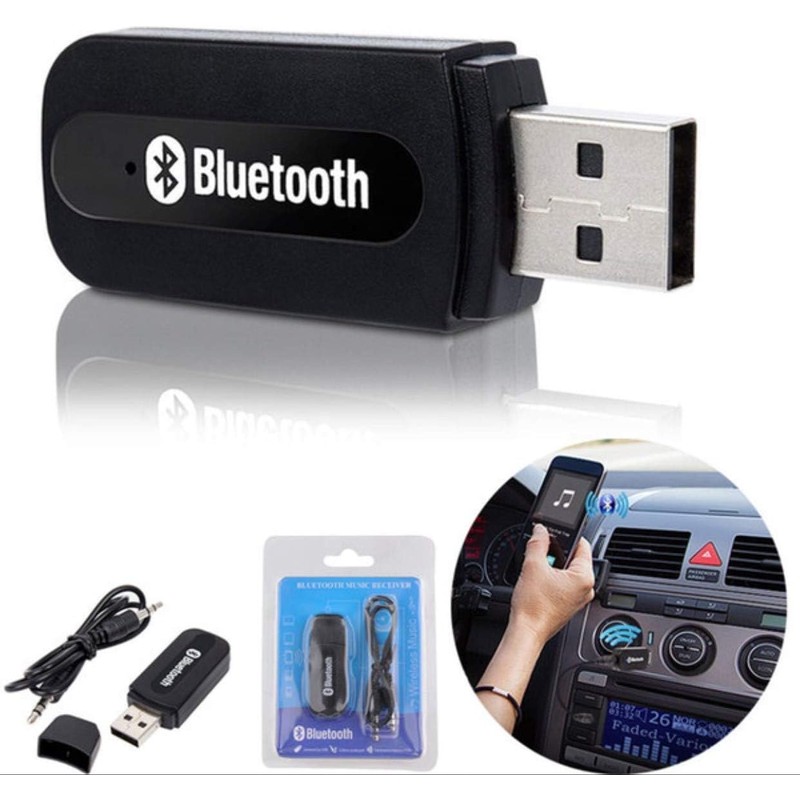 3.5mm to USB Bluetooth Receiver Adapter for Seamless Audio Streaming