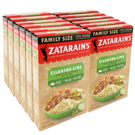 Zatarain's Family Size Cilantro Lime Rice, 15 oz (Pack of 12)