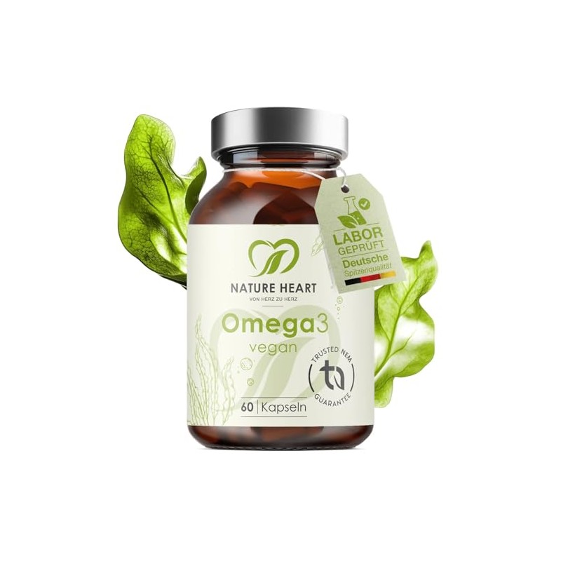 Nature Heart Omega 3 Capsules - Pack of 60 Vegan