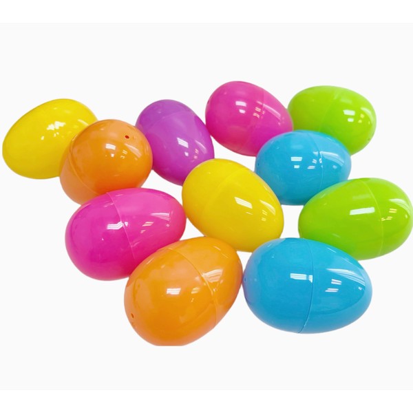 GiftExpress Plastic Bright Easter Egg Assortment 50 Pcs Perfect for