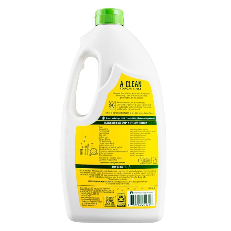 Seventh Generation Auto Dish Gel - 42 oz - Lemon