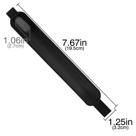 TOCCOOL Vegan Leather Pen Case, Tablet Touch Pen Holder, Capacitive Pencil Holder, Tablet Pen Storage, Elastic Band Pen Case, for Most Touch Pens. (Black)