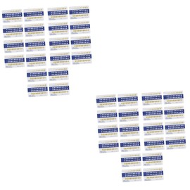 TOVINANNA 2sets Tooth Contrast Cards Teeth Shade Guide for Easy Effect Comparison Australian Supplies 40pcs*2