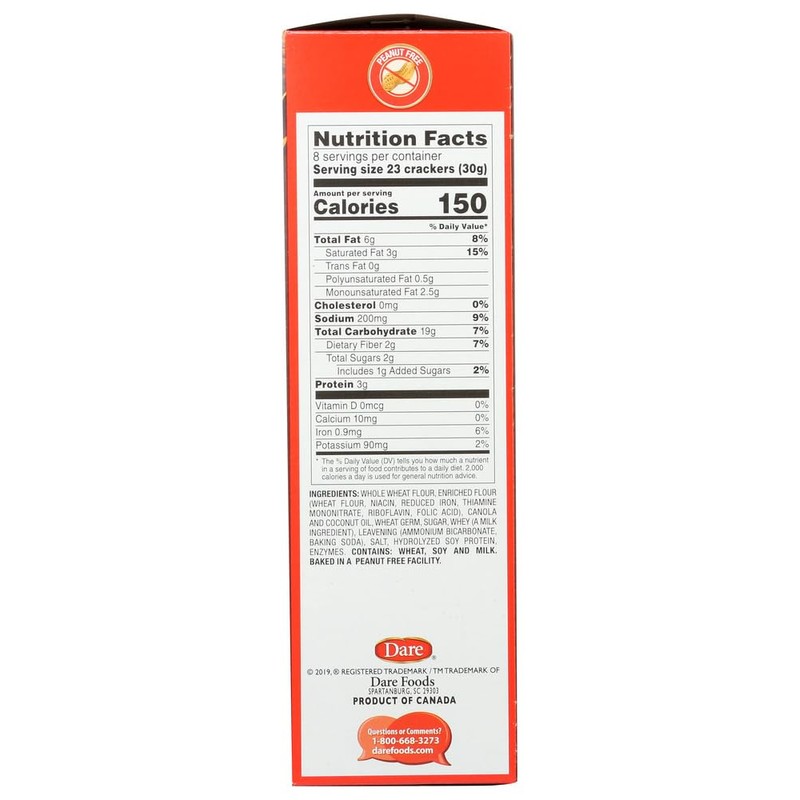 Dare Breton Minis Crackers, Original, 8 Ounce