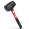 YIYITOOLS YY-2-005 Rubber Mallet Hammer With fiberglass Handle–16-oz, black