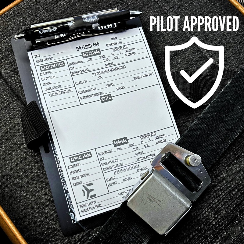 EntireFlight - IFR Flight Pad For Pilot Kneeboard - Perfect