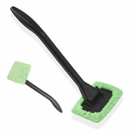 Stalwart Car Windshield Glass Window Wonder Cleaner Microfiber Cloth Pivot Head Handle