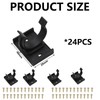 24 Pcs Plinth Clips with, Bath Panel Clips, Kitchen Plinth