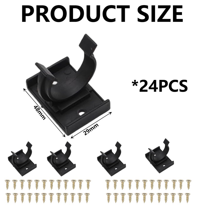 24 Pcs Plinth Clips with, Bath Panel Clips, Kitchen Plinth
