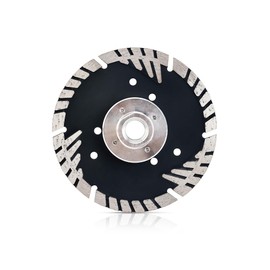 Solidure 115 mm x M14 Diamond Cutting Disc, Granite Turbo Diamond Cutting Disc for Stone, Concrete, Curb, Natural and Artificial Stone