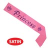Princess Satin Sash Party Accessory (1 count) (1/Pkg)