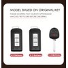 ontto Leather Car Key Fob Cover Keyring fit for Mitsubishi
