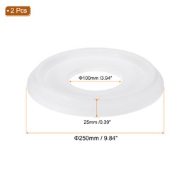 PATIKIL Ceiling Medallion, 2 Pcs 10" OD x 4" ID PU Decorative Ceiling Light Medallion Chandelier Medallion Traditional Ceiling Light Cover Plate for Ceiling Light Fixtures Fans, White
