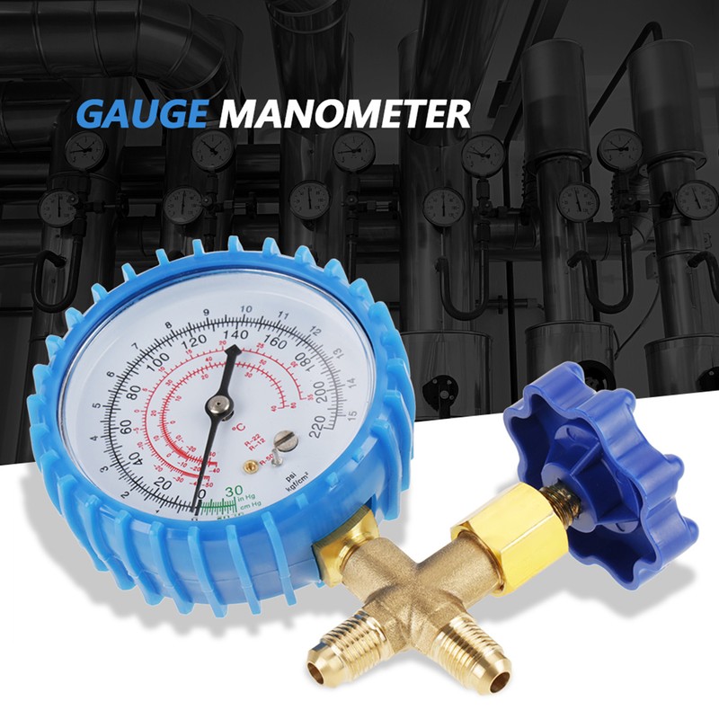 Air Conditioning Refrigerant Recharge Pressure Gauge Manometer Fit for R410A