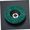 TEHAUX 5pcs Angle Sanding Wheel Cleaning Impeller Clip Green Scouring
