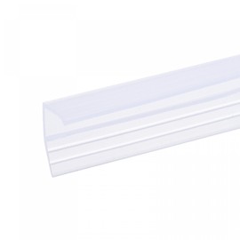 sourcing map Frameless Glass Shower Door Sweep, 59.06" Long, for 5/16"(8mm) Glass, F-Type Door Side Seal Strip