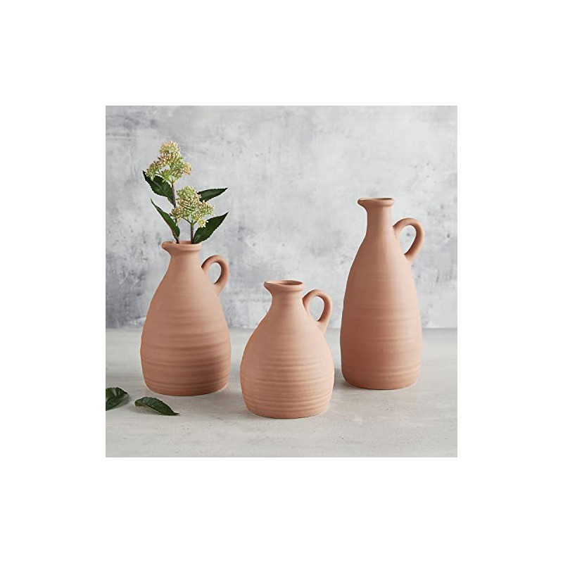 47th & Main Smooth Terracotta Vase, Tall, Natural