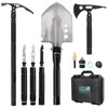 MUMTOP Survival Shovel, 30" Folding Camping Shovel Heavy Duty Carbon