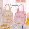 Kawaii Lunch Bag with Bow Lunch Box Cute Lunchbox Bunny