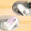 Cat Design Soap Dish with Automatic Drain (19 x 10