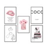 Postertech® Premium Poster Set, 5 Pictures as Stylish Wall Decoration,