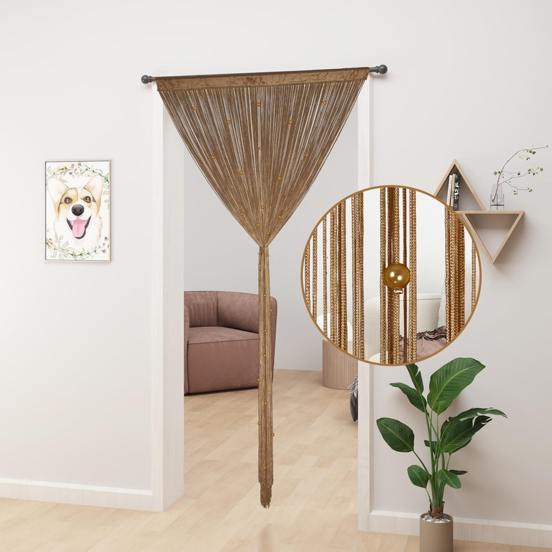 YIIBAII Beaded Curtain Beaded Curtains for Doorways Crystals Suitable for
