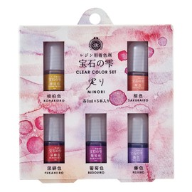 Pajico 403334 Resin Coloring Agent, Jewel Drops, Clear Color Set, Fruit, Made in Japan