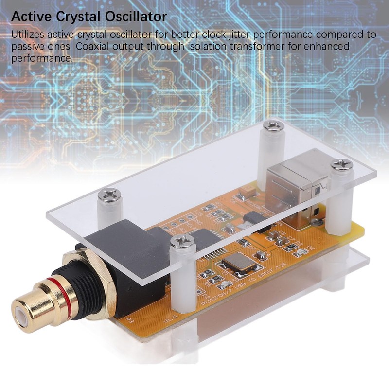 USB Sound Card Decoder PCM2706C USB Coaxial Digital Signal Output