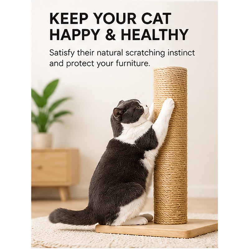 Natural Sisal Rope for Cat Scratching Posts – 20M/50M DIY